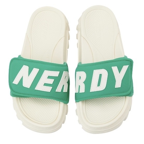 Nerdy Rich Bread Velcro Slide Green