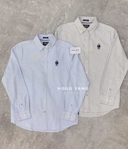 WHOAU Striped Shirts WHYSD2302U (Grey)