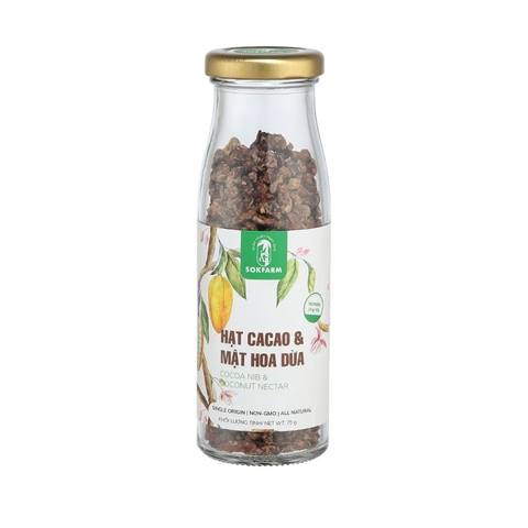 Hạt cacao & Mật hoa dừa 75g