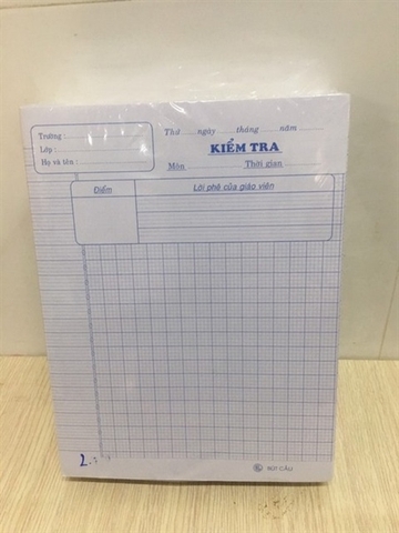 GIẤY KIỂM TRA (XẤP)