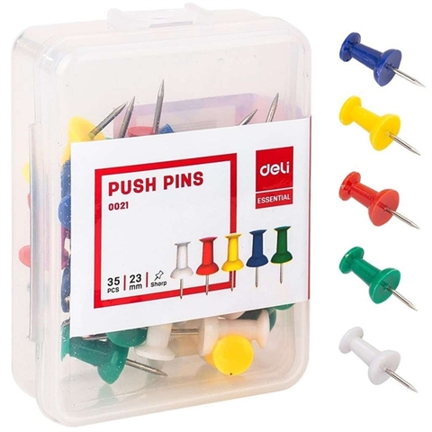 GHIM MŨ NHỰA MÀU E0021 (HỘP)