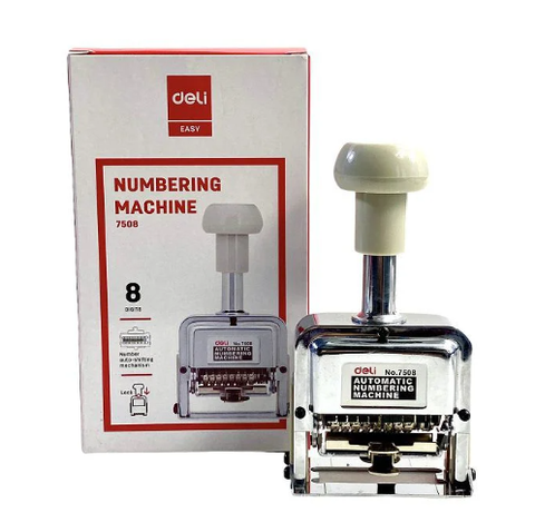 MÁY ĐÓNG SỐ 8 SỐ DELI (CÁI)