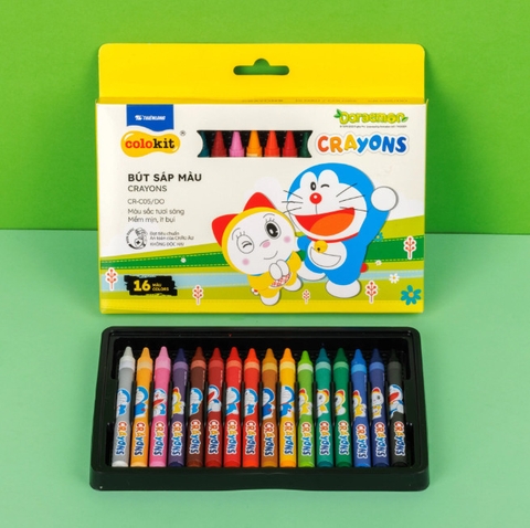 SÁP MÀU TL 16 MÀU DOREMON CR-C05 (HỘP)