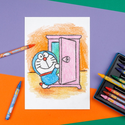 SÁP MÀU TL 16 MÀU DOREMON CR-C05 (HỘP)