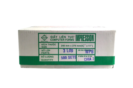 GIẤY LIÊN TỤC F4 3L CHIA 2 (THÙNG)