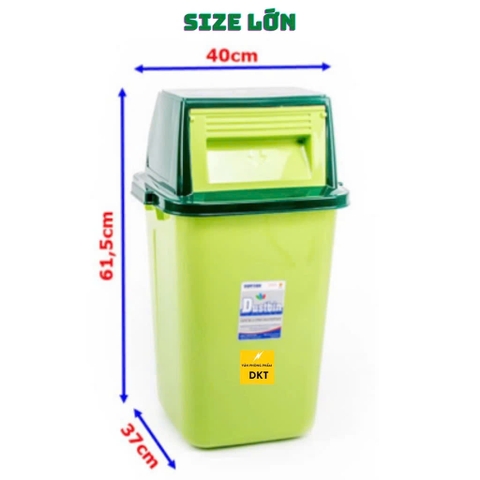 THÙNG RÁC NẮP LẬT LỚN 61.5X40X37 CM (CÁI)