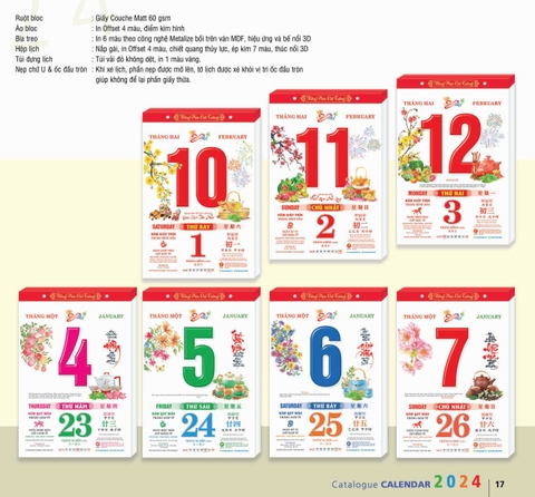 LỊCH LỐC HT8 (20X30) (LỐC)