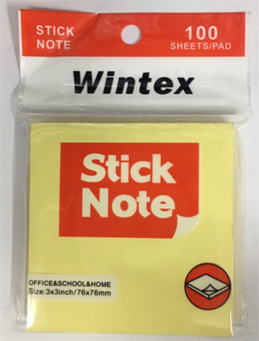 DÁN PHÂN MÀU 3X3 DẠ QUANG - 5 MÀU (TẬP)