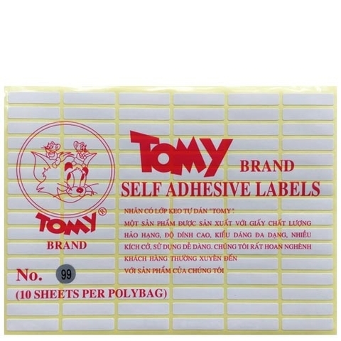 GIẤY DÁN TOMMY 99 (TẬP)
