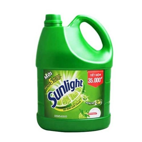 NƯỚC RỬA CHÉN SUNLIGHT 3.6KG TRÀ XANH (CAN)