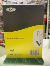 BẢNG MENU DỌC ĐẾ ĐEN SN A5 (CÁI)