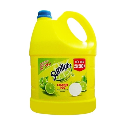 NƯỚC RỬA CHÉN SUNLIGHT 3.6KG VÀNG CHANH (BÌNH)