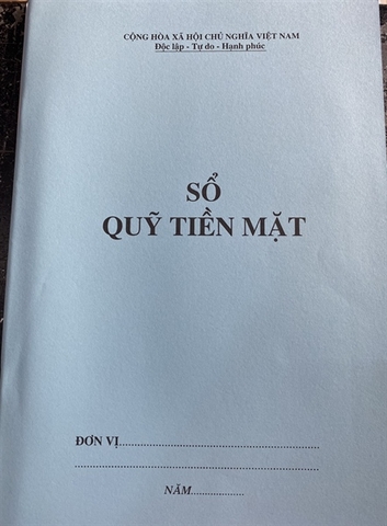 SỔ QUỸ TIỀN MẶT (quyển)