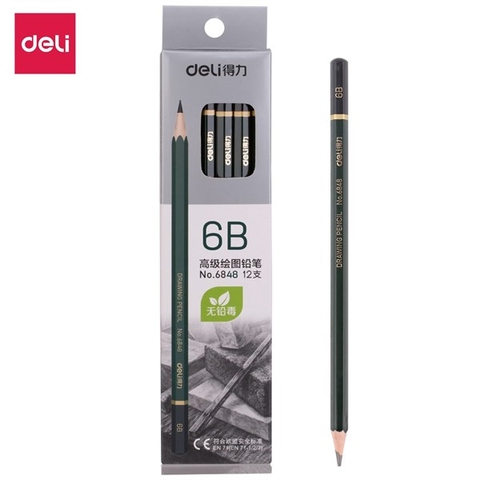 BÚT CHÌ DELI 6B MS6848 (CÂY)