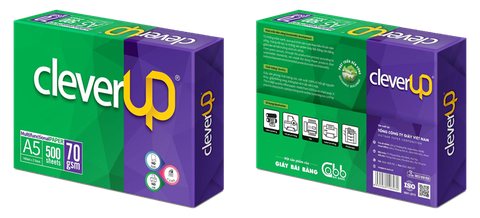 GIẤY A5 BÃI BẰNG CLEVER UP ĐL 70/92 (500 TỜ) (RAM)