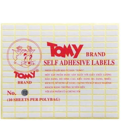 GIẤY DÁN TOMMY 112 (TẬP)