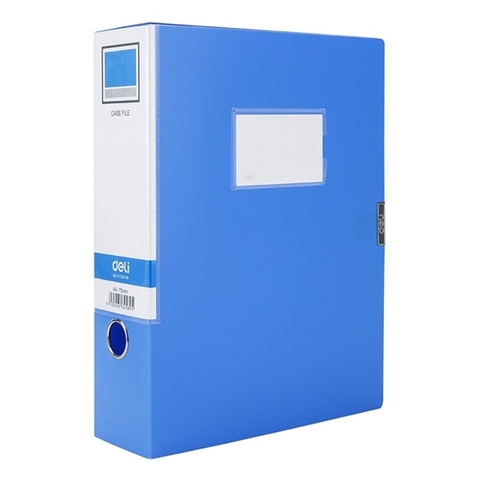 HỘP ĐỰNG HỒ SƠ NHỰA 5CM DELI (CÁI)