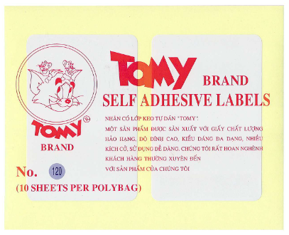 GIẤY DÁN TOMMY 120 (TẬP)