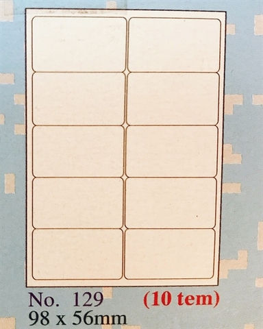 GIẤY DÁN TOMMY A4 129 (HỘP)