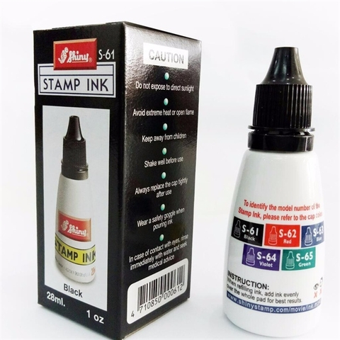 MỰC DẤU SHINY ĐEN (HỘP)