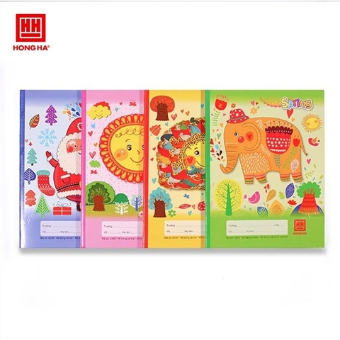 VỞ HỒNG HÀ 96 TRANG 4 Ô LY ĐL 80gsm (QUYỂN)
