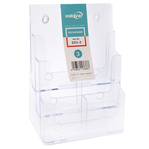 KỆ ĐỰNG TỜ RƠI A4 3 NGĂN XUKIVA 223-3