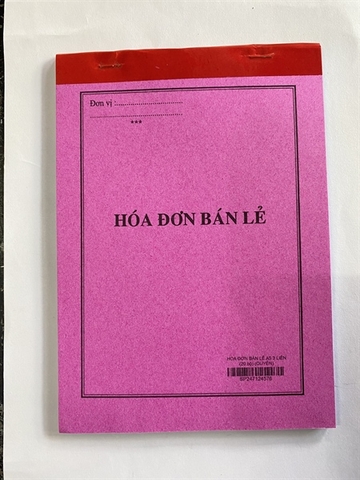 HÓA ĐƠN BÁN LẺ A5 3 LIÊN(20 bộ) (QUYỂN)