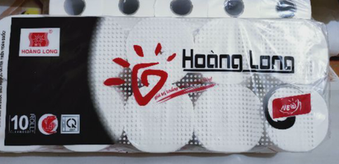 GIẤY VỆ SINH HOÀNG LONG KHÔNG LÕI (XÁCH)