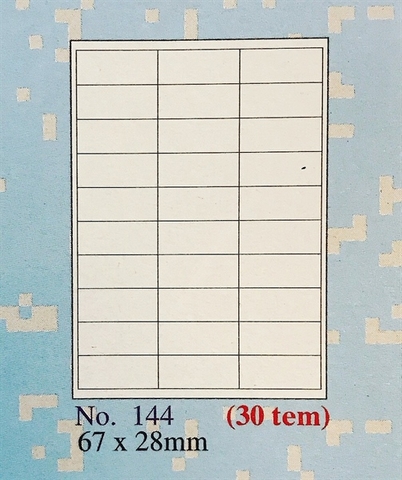 GIẤY DÁN TOMMY A4 144 (HỘP)