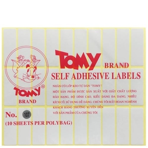 GIẤY DÁN TOMMY 107 (TẬP)
