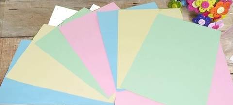 GIẤY BÌA MÀU A4 MỎNG ĐL80 TENPLUS (RAM)