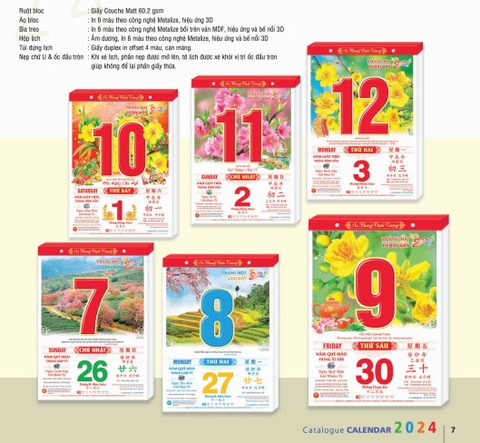 LỊCH LỐC HT1 (38X53) (LỐC)