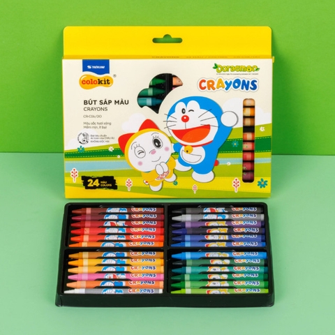 BÚT SÁP MÀU TL 24 MÀU DOREAMON CR-C06 (HỘP)