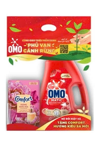 NƯỚC GIẶT OMO MATIC TINH DẦU NƯỚC HOA 2.6KG (TÚI)