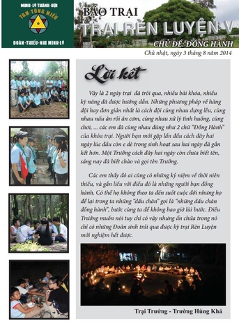 Báo trại Rèn Luyện V 03/08/2014