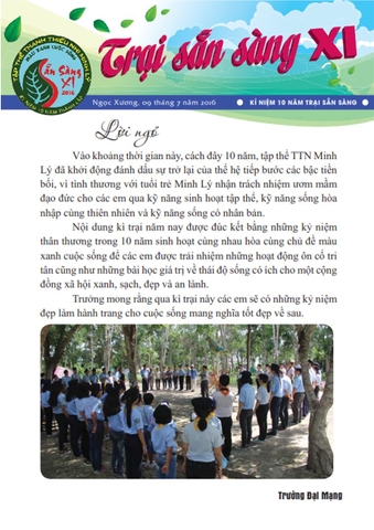 Báo trại Sẵn sàng XI 09/07/2016 - Kỉ niệm 10 năm Trại Sẵn sàng