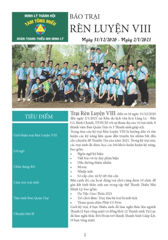 Báo trại Rèn luyện VIII 02/01/2021