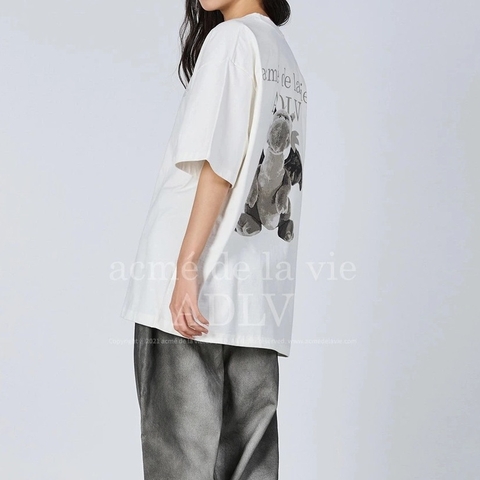 655 -  Áo ADLV Fuzzy Dragon Artwork 2024 - Rồng Trắng - Trắng Sữa - Code ADLV 24SS SSAFDG CRM [HÀNG CHÍNH HÃNG]