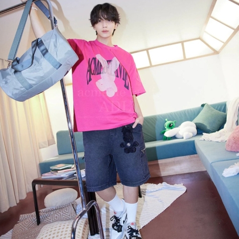 2086 - Áo ADLV Halftone Dot Fuzzy Rabbit Hồng Acmé de la vie ADLV-24SS-SSAHFR-PNK [HÀNG CHÍNH HÃNG]