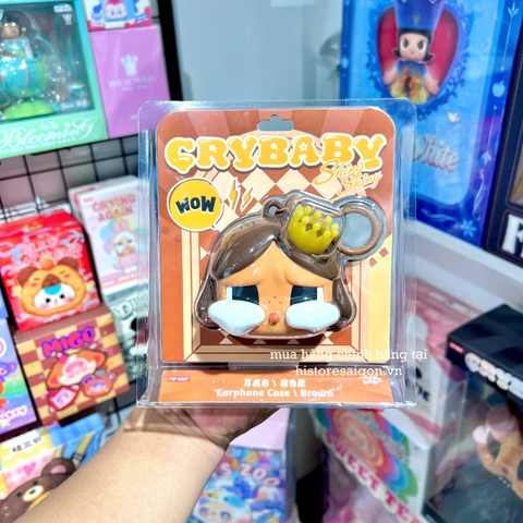 1763 - Crybaby Shiny Shiny Earphone Case Brown POPMART 6941313020269 [HÀNG CHÍNH HÃNG]