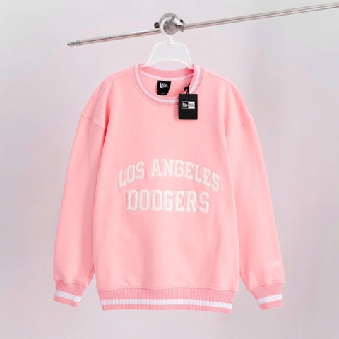 2059 - Áo Sweater New Era Los Angeles Dodgers Hồng Chữ Trắng [HÀNG CHÍNH HÃNG]