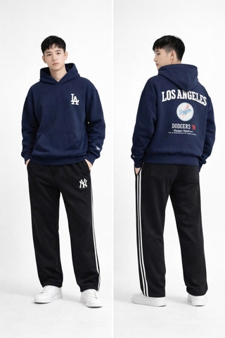 2216 - Áo Hoodie New Era LA Dodger 58 Xanh Navy [HÀNG CHÍNH HÃNG]