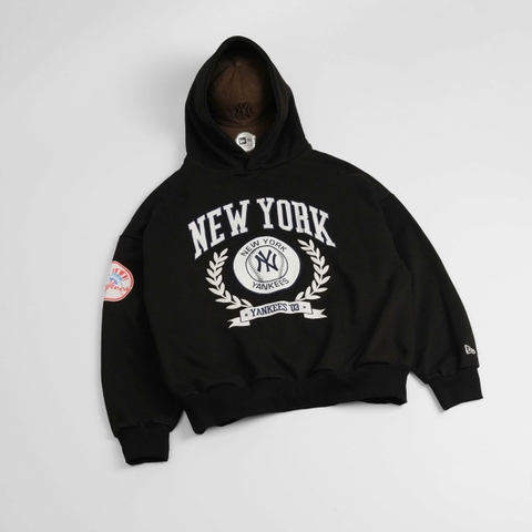 2018 - Áo Hoodie New Era NY New York Yankess Laurel Đen [HÀNG CHÍNH HÃNG]