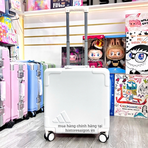 1795 - Vali Adidas Xách Tay Trắng Sữa Logo Size Cabin Mang Lên Máy Bay [CHÍNH HÃNG]