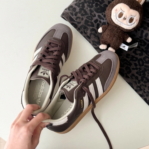 1339 - Giày Adidas Samba OG Brown Putty Grey ID1481 [CHÍNH HÃNG]