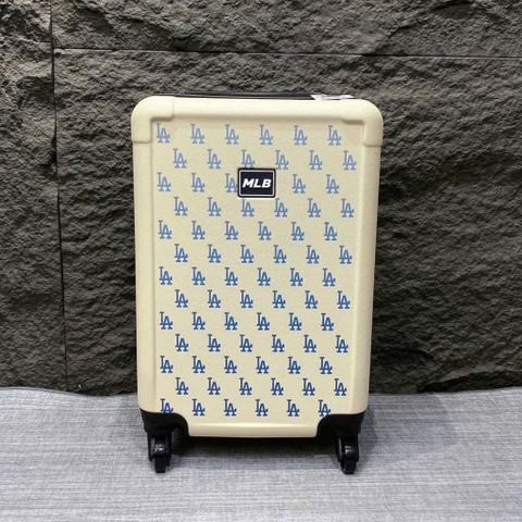 2643 - Vali MLB Classic Mono NY Size 22 Cabin Xách Tay (Mang lên máy bay) 3AHH0014N-07CRS Trắng Kem [HÀNG CHÍNH HÃNG]