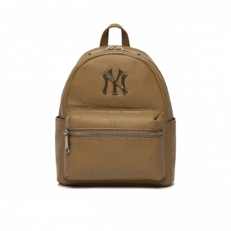 628 -  Balo MLB Mini Diamond Emmo Monogram NY - Nâu - Code 3ABKS051N 50BGD [HÀNG CHÍNH HÃNG]