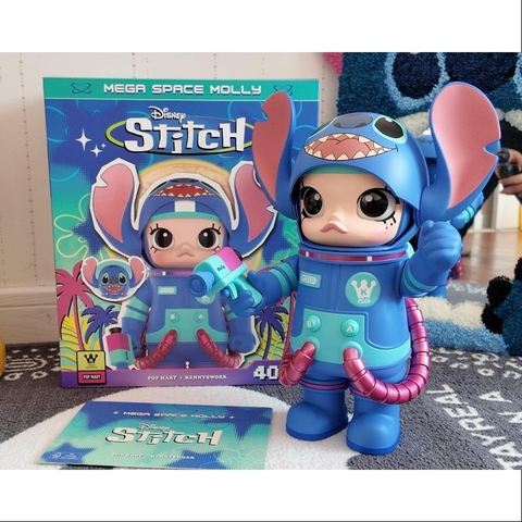 1496 - Molly Stitch 400% - POPMART MEGA SPACE MOLLY 400% STITCH [CHÍNH HÃNG]