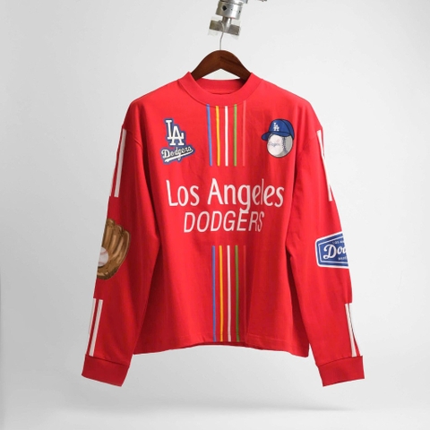 2247 - Áo Sweater New Era Los Angeles Baseball MLB Đỏ [HÀNG CHÍNH HÃNG]