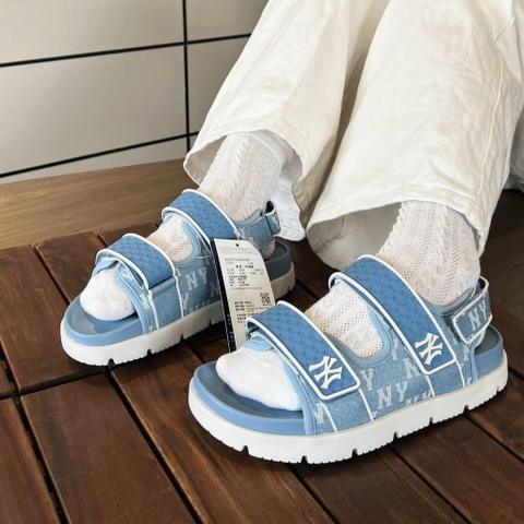 1051 -  Sandal MLB Liner Denim Monogram New York Yankees Blue - Code 3ASDTPD43 50BLS [HÀNG CHÍNH HÃNG]